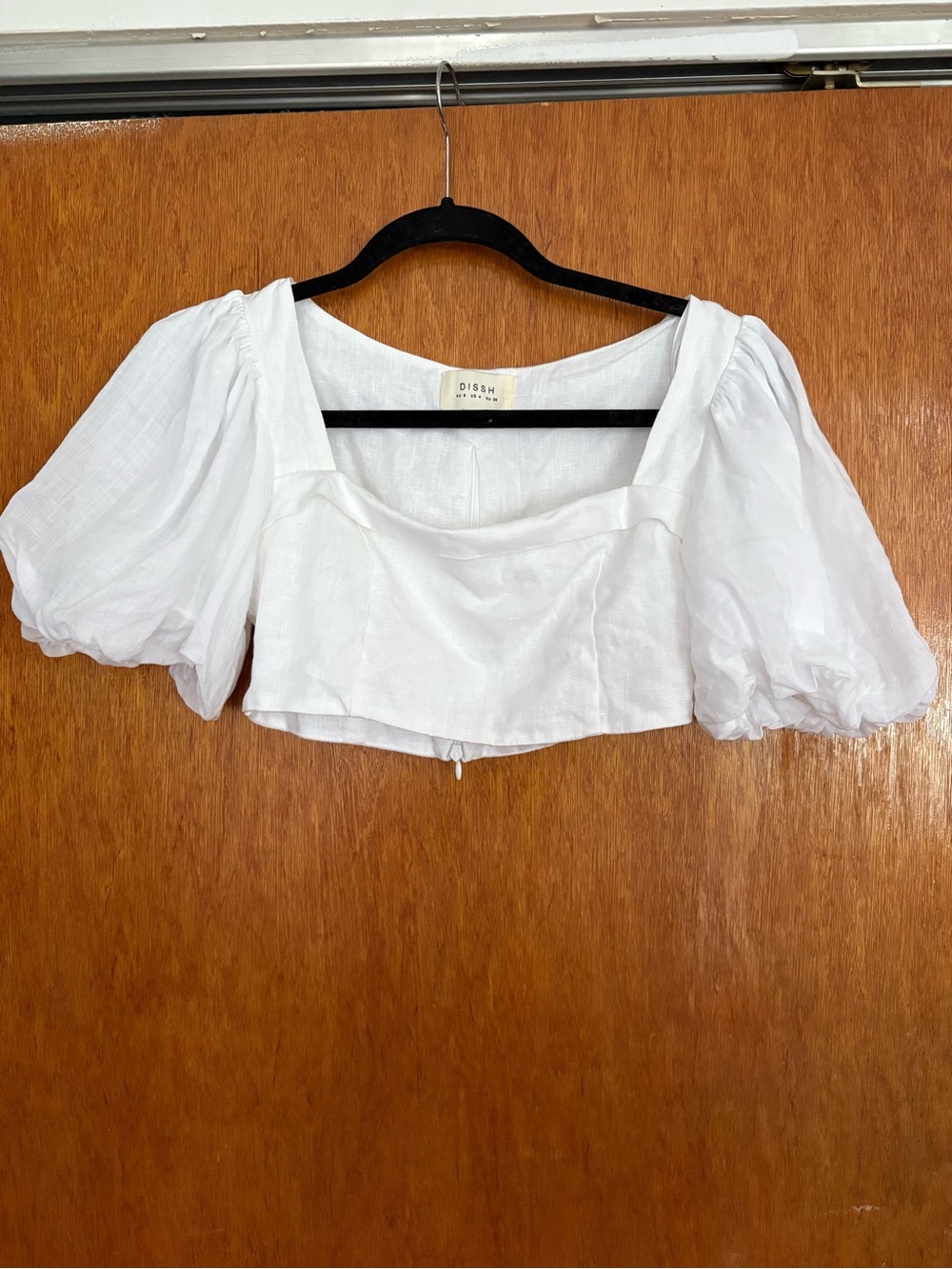 DISSH Aisle White Puff Sleeve Crop and Tiered Maxi Skirt Set - Picture 10 of 10